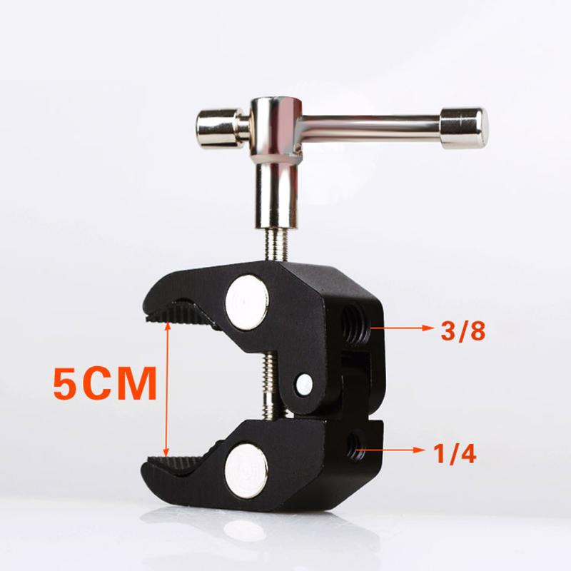 Articulated Magic Arm Crab Claw Clamp Tongs Pliers Clip Studio Flash Bracket for Boom Light Stand Boom Arm Camera Tripod Monopod - ebowsos