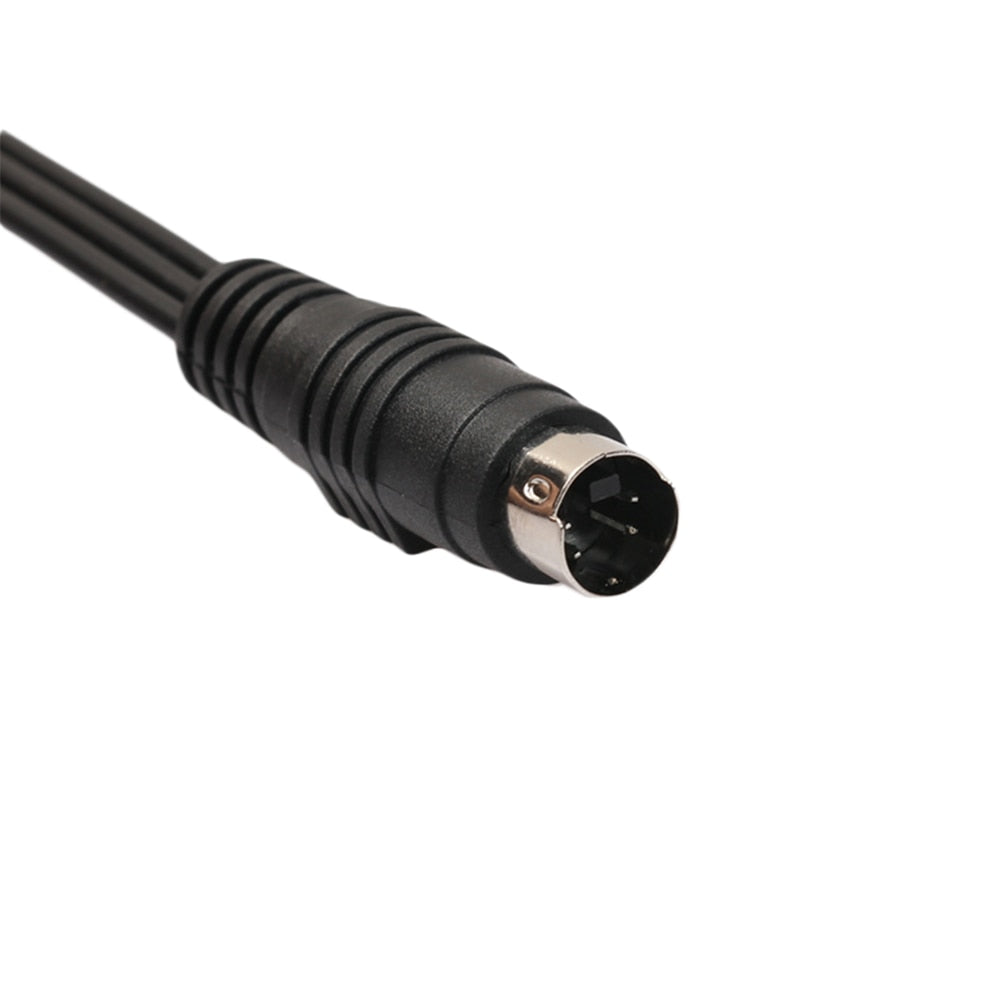 Audio Cable 4 Pin S-Video to 3 RCA Female TV Adapter Cable for Laptop with Female RCA Port and 4 Pin S-Video Port - ebowsos