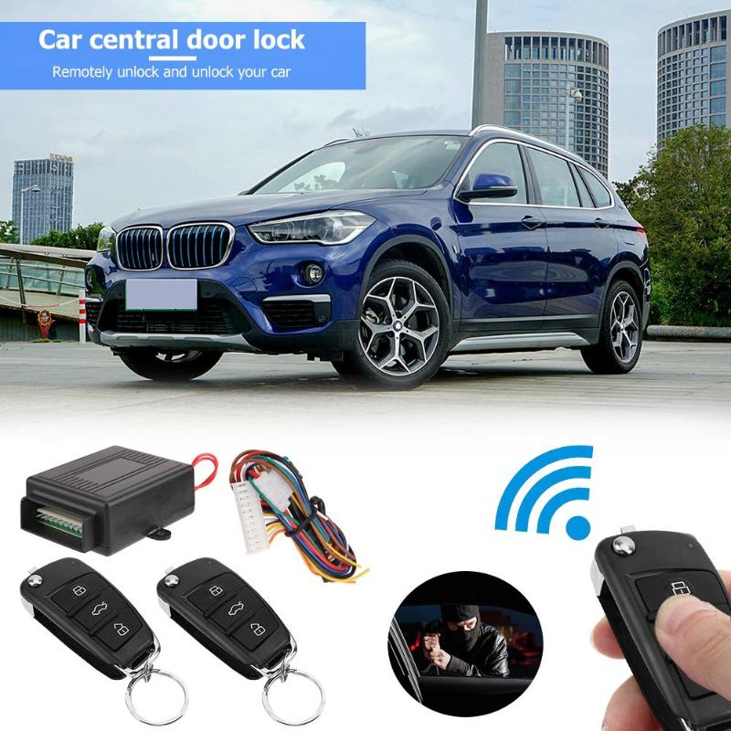 Auto Car Remote Central Locking with Remote Control Kit Door Power Lock Locking Vehicle Keyless Entry System High Quality - ebowsos