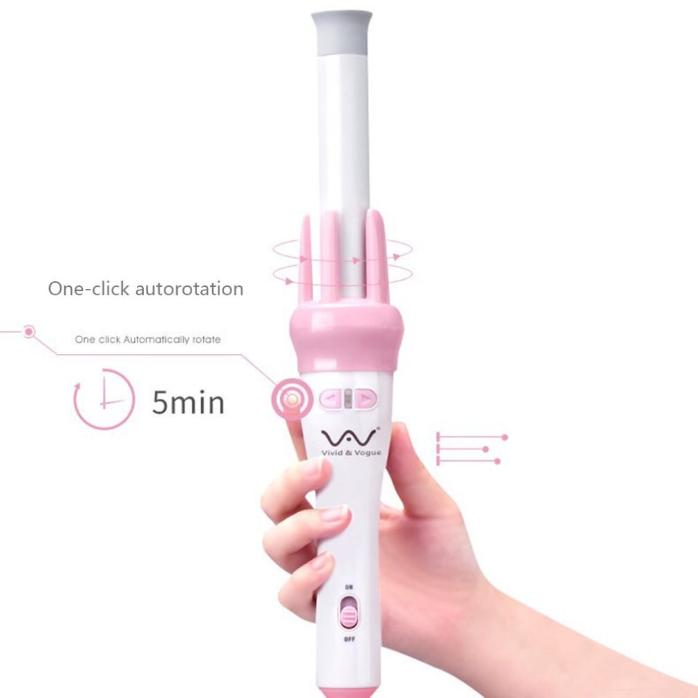 Automatic Curling Iron Automatic Hair Curler Ceramic Ion Hair Curling Iron Not Hurt Hair Big Wave Curler - ebowsos