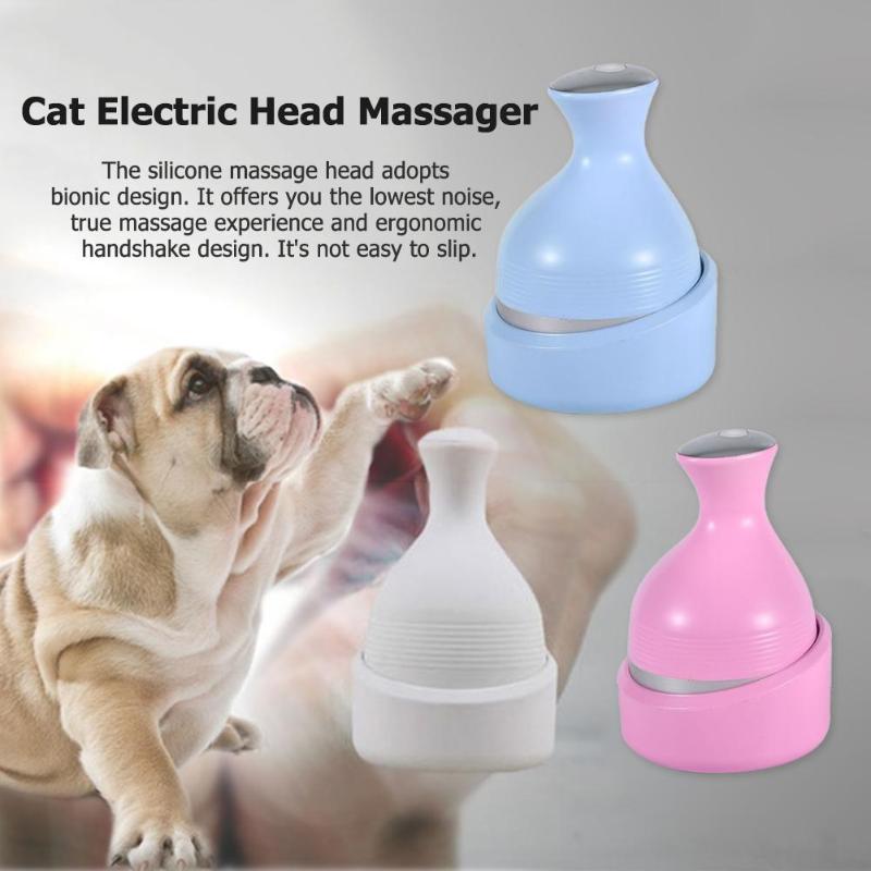 Automatic Electric Head Massager for Cat Dog Relaxation Pet Massage Grooming Tools Pet Clean Supplies - ebowsos