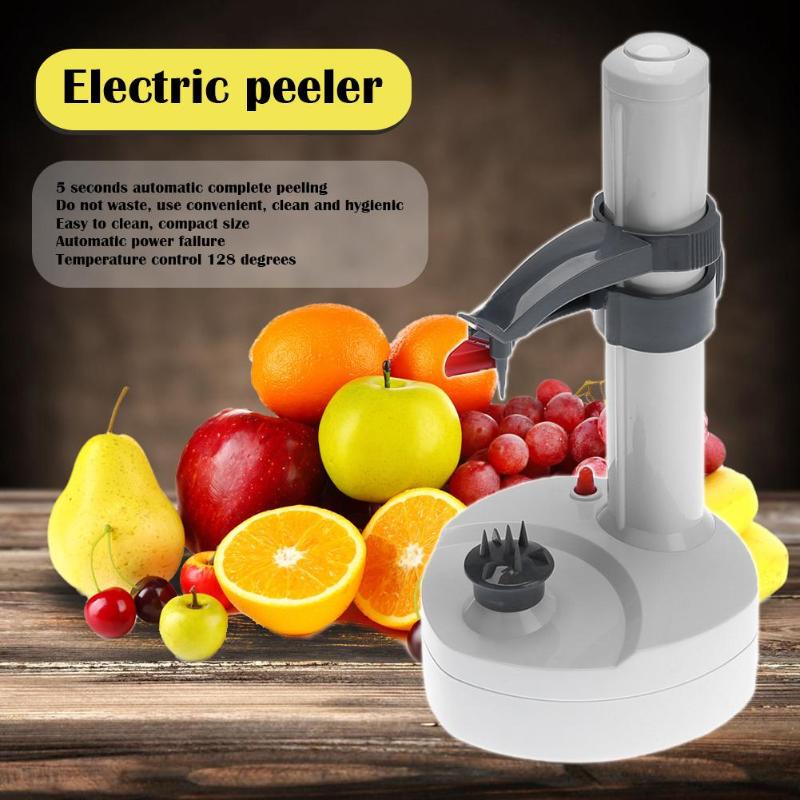 Automatic Stainless Steel Electric Peeler for Fruit Vegetables Battery - ebowsos