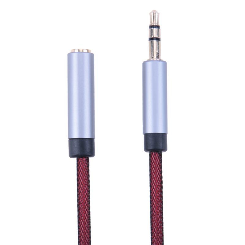 Aux cable 3.5mm male to female braid jack 3.5 plug stereo audio cable 3.5mm headphone extension cord 1m - ebowsos