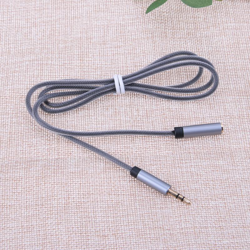 Aux cable 3.5mm male to female braid jack 3.5 plug stereo audio cable 3.5mm headphone extension cord 1m - ebowsos