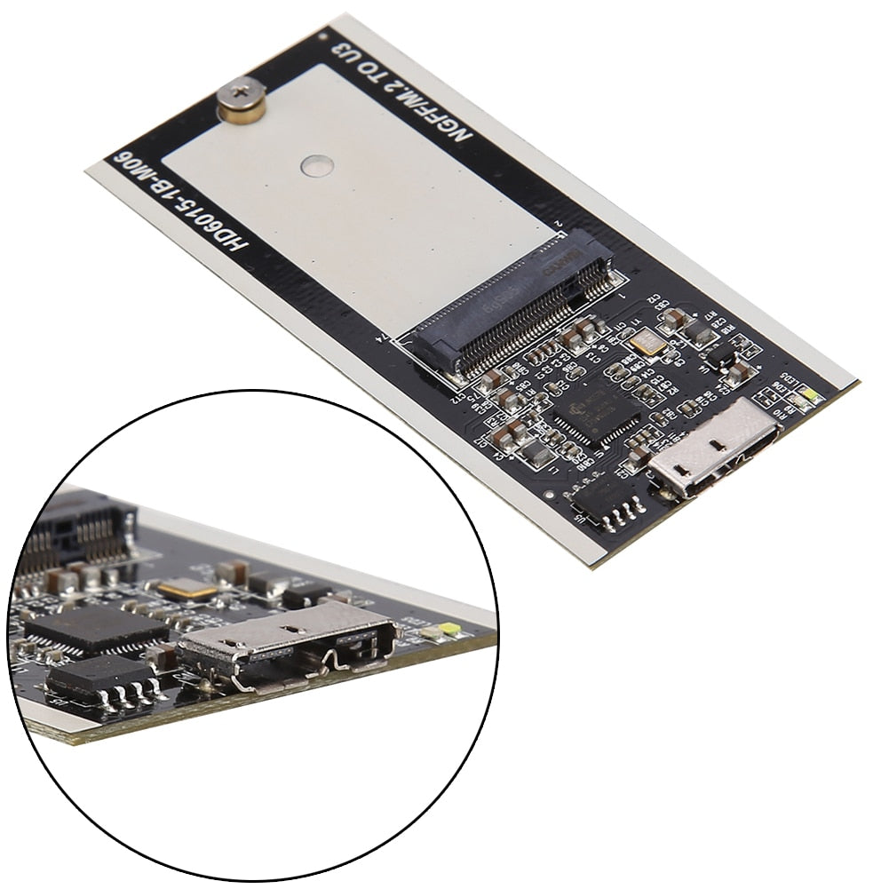 B Key M.2 NGFF SSD to USB 3.0 USB2.0 Converter Adapter Card External Enclosure Case Cover for SATA-based B Key SSD - ebowsos