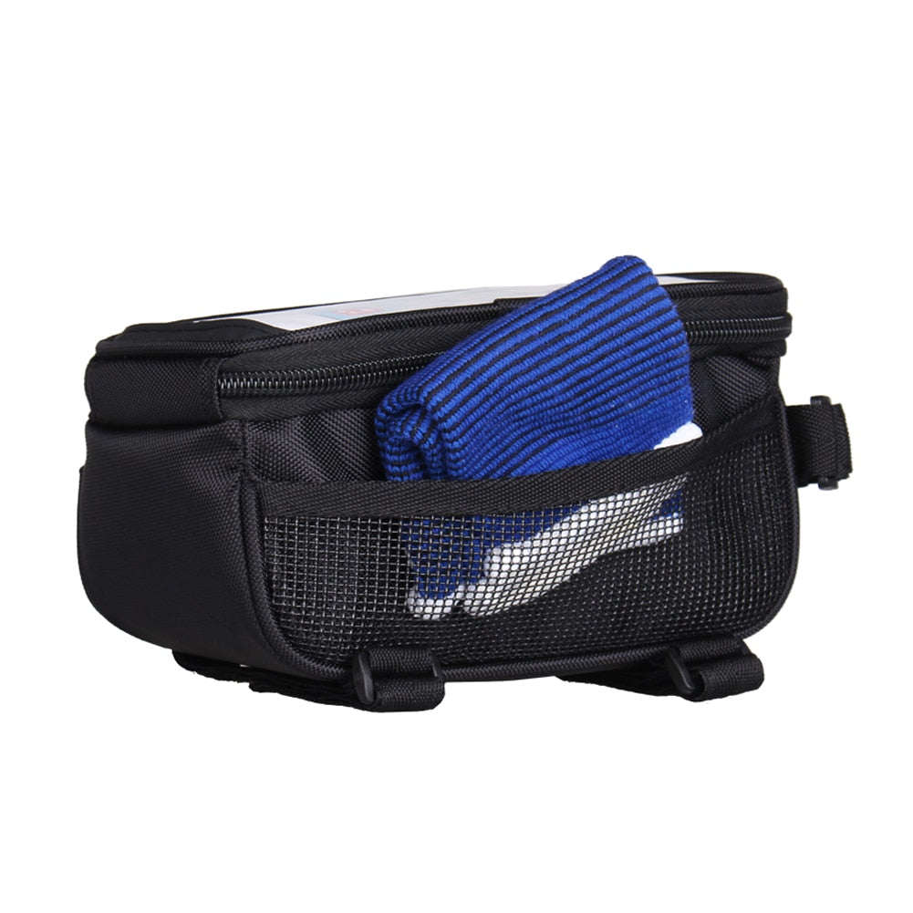 B-SOUL 1.5L/5.5 inch Touch Mobile Phone Waterproof Bicycle Bag Front Bike Frame Tube Storage Bags Cycling Bag Bicycle Accessorie-ebowsos