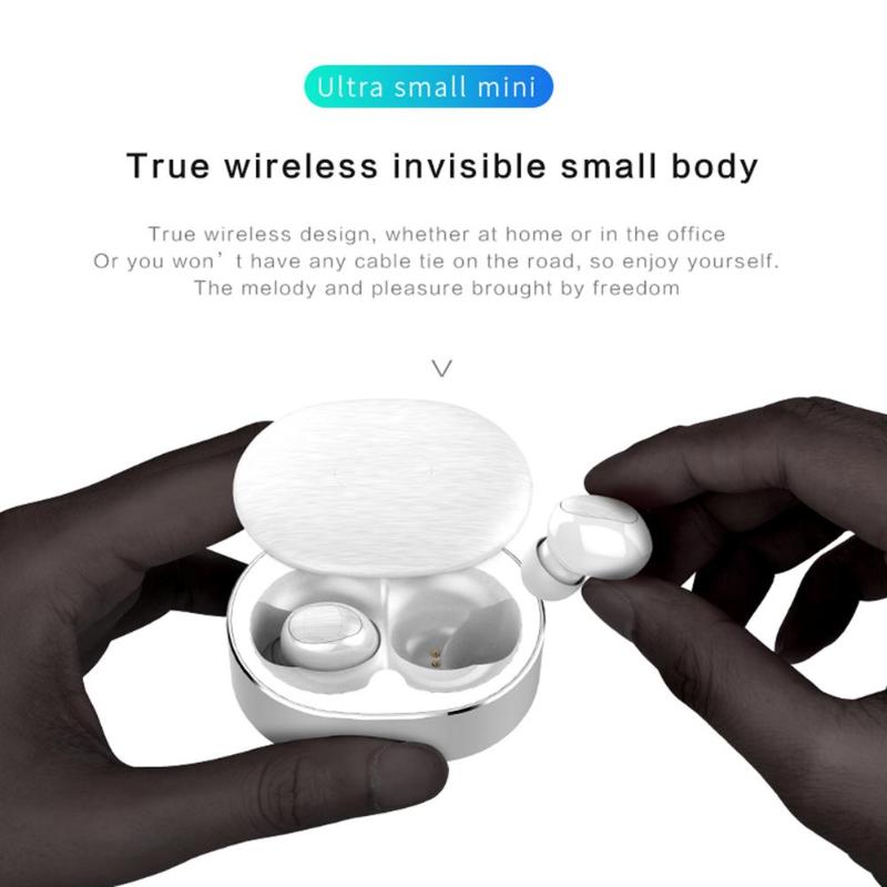 B20 Bluetooth 5.0 TWS Wireless Earphone Stereo Headsets Touch Control Waterproof Mini Earbuds with Charging Box 80 mAh Hot Sale - ebowsos