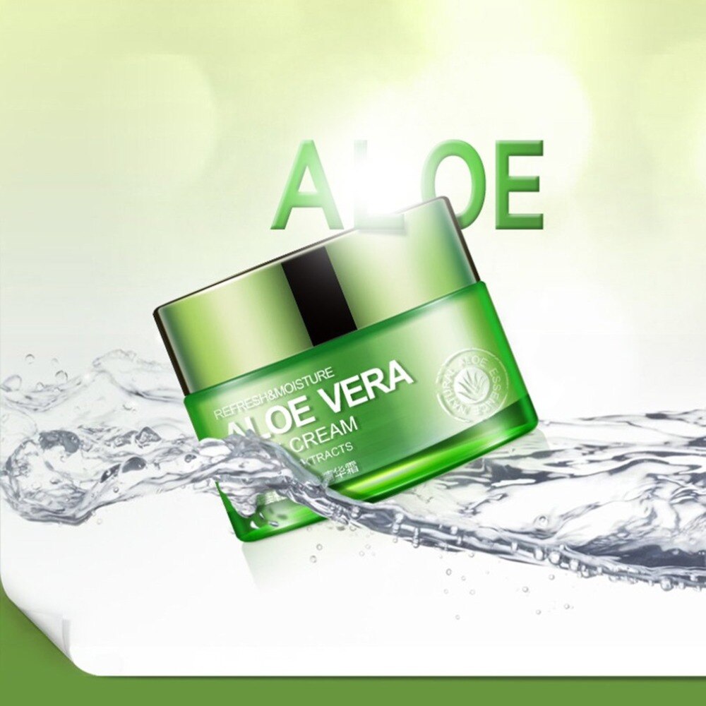 Aloe Vera Gel Smooth Moisturizing Whitening Day Cream Anti Wrinkle Anti Aging Face Cream Skin Care - ebowsos