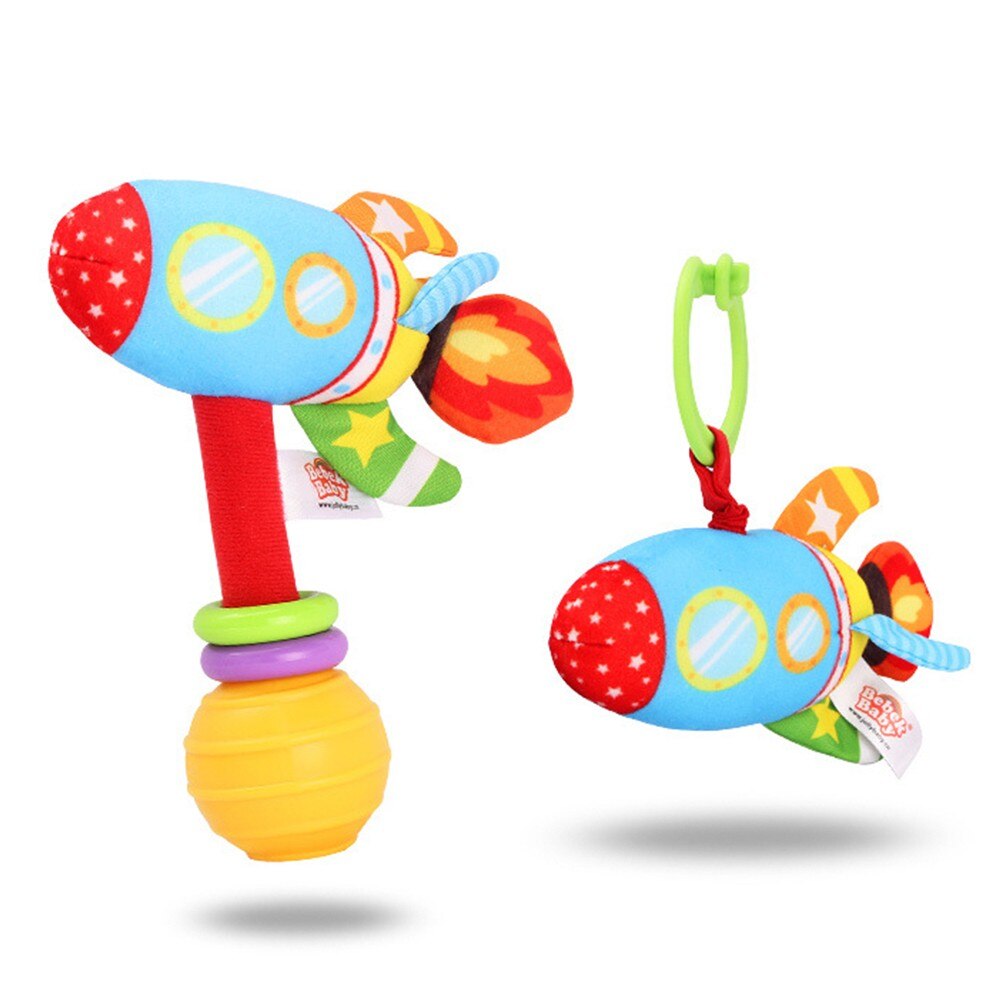 Baby Cartoon Hand Pram Bar Sticks Grab Soft Toy Infants Puppet Handbell Intelligence Box Wooden Children-ebowsos