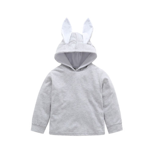 Baby Girl Kids Cute Rabbit Ear Bunny Hoodie Coat Jacket Outwear Sweatshirts Autumn Clothes - ebowsos