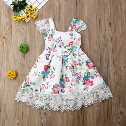 Baby Girl Lace Dress Sundress Princess Dress Pageant Dresses Party Clothes - ebowsos