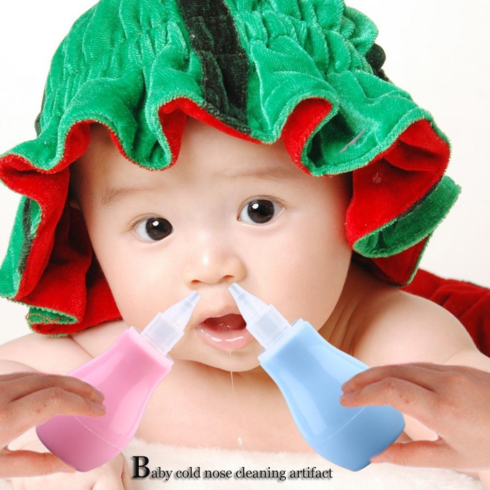 Baby Kids Health Care Nasal Aspirator Soft Cold Infant Suction Cleaning Nose anti-stress Suction Nasal Mucus-ebowsos