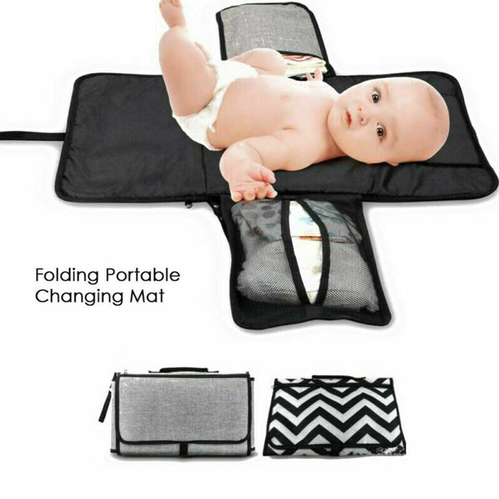 Baby Newborn Travel Changing Mat Folding Portable Diaper Waterproof Home Changing Pad Changing Mat Baby Diaper Newborn Pat-ebowsos