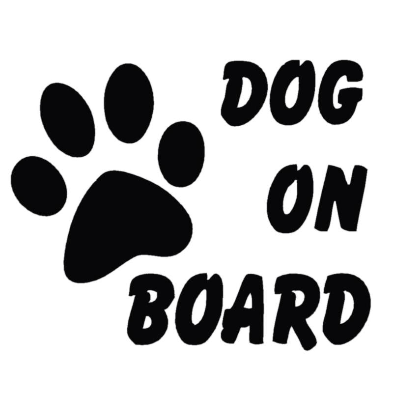 Baby Pet Dog on Board Car ctyling Stylish Car Stickers Reflective Sticker - ebowsos