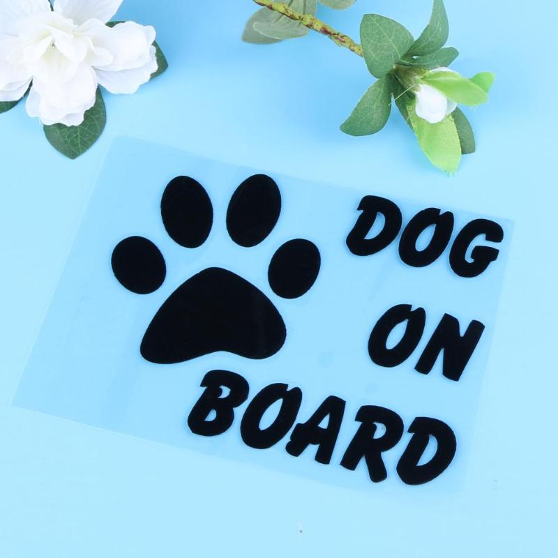 Baby Pet Dog on Board Car ctyling Stylish Car Stickers Reflective Sticker - ebowsos