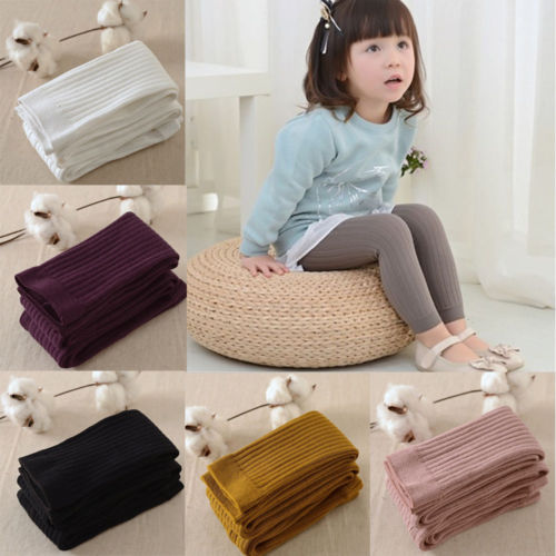Baby Toddler Kids Boys Girls Autumn Winter Warm 6 Colors Pantyhose Stockings Tights 0-5Y - ebowsos