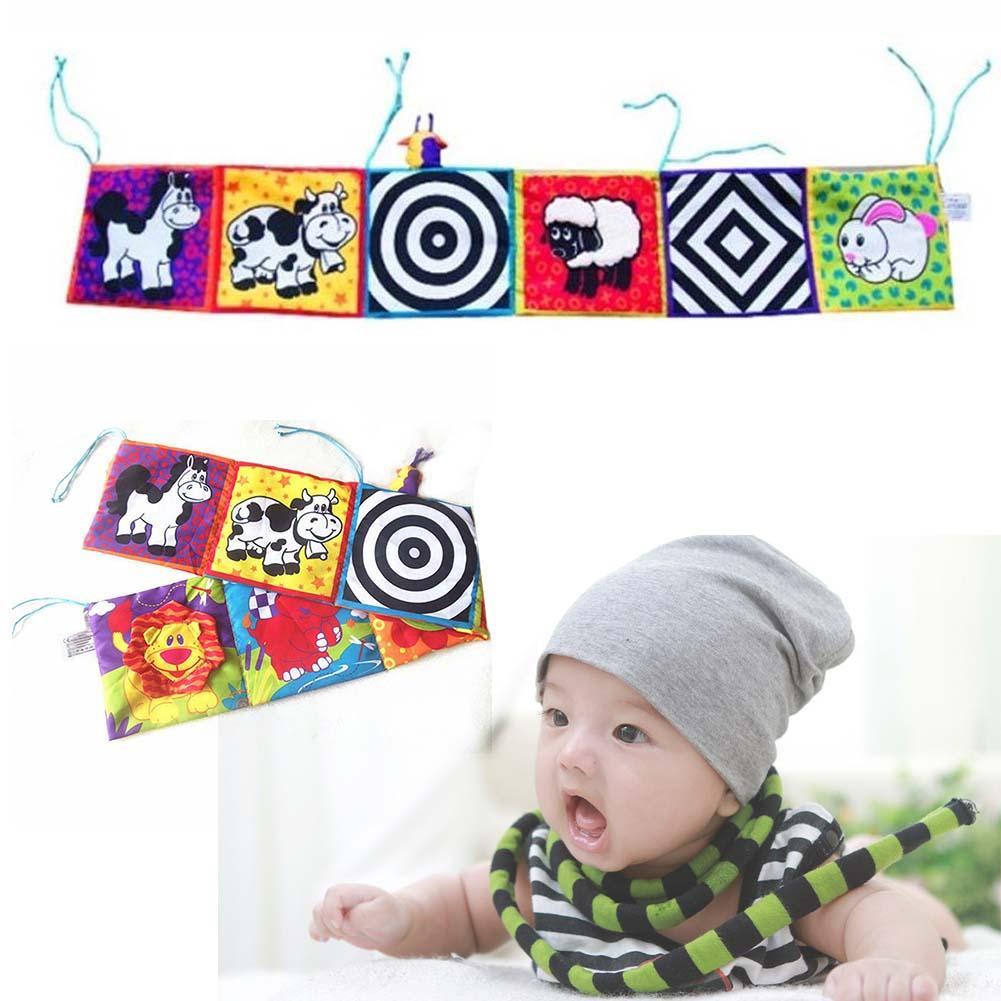 Baby Toy Soft Cloth Books Baby Intelligence Development Infant Educational Stroller Rattle Toy Baby Toys 0-36 month-ebowsos