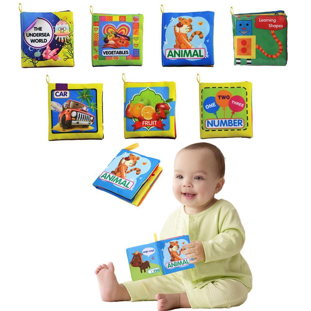 Baby Toys 0-12 Months Intelligence Development Cloth Book Soft Rattles Unfolding Activity Books Cute Animals Kids Toys Hot Sale-ebowsos