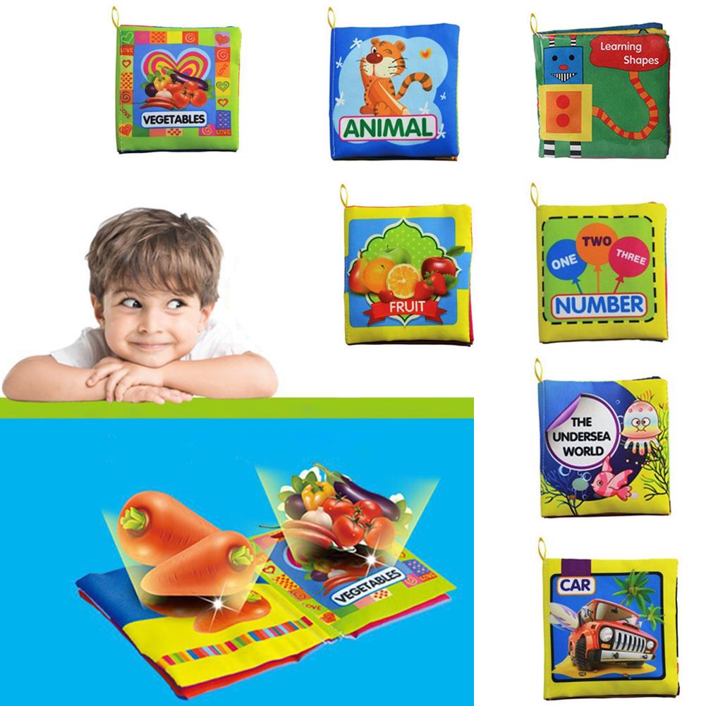 Baby Toys 0-12 Months Intelligence Development Cloth Book Soft Rattles Unfolding Activity Books Cute Animals Kids Toys Hot Sale-ebowsos
