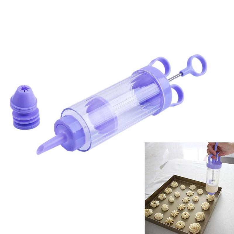 Baking Tool Set Plastic Batter Dispenser Handle Cookie Press Pastry Gun - ebowsos