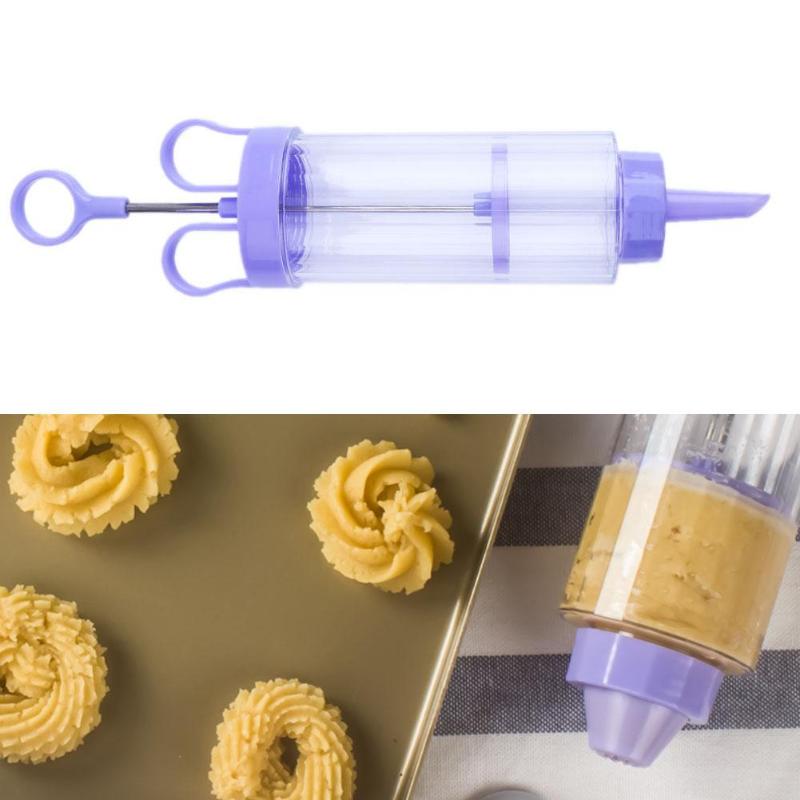 Baking Tool Set Plastic Batter Dispenser Handle Cookie Press Pastry Gun - ebowsos