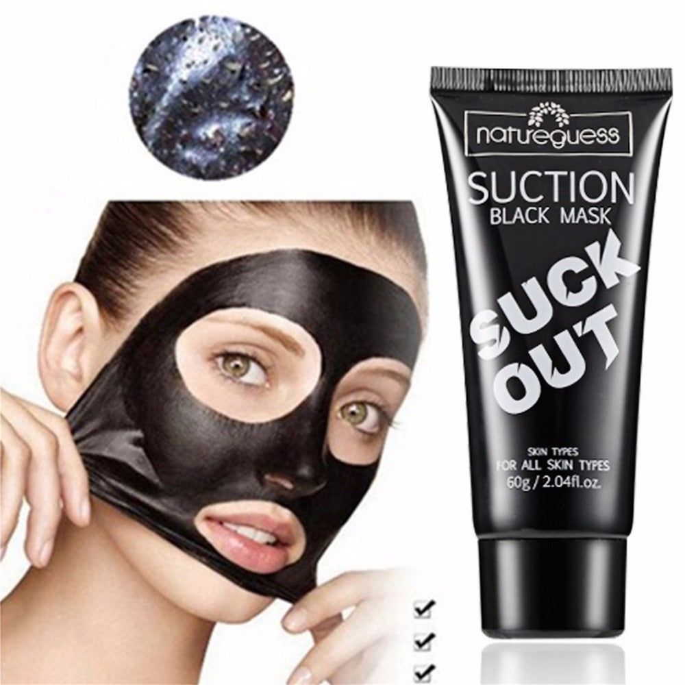 Bamboo Charcoal Nose Face Mask Suction Blackhead Removal Acne Pores Deep Cleansing Peeling Black Facial Mask Skin Care Treatment - ebowsos