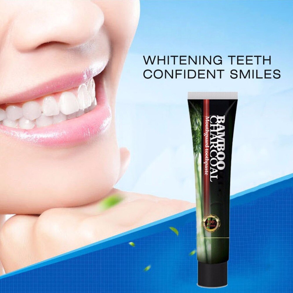 Bamboo Charcoal Toothpaste Teeth Whitening Tooth Fresh Breath Toothpaste Remove Dental Stains Toothpaste Oral Hygiene 120g - ebowsos