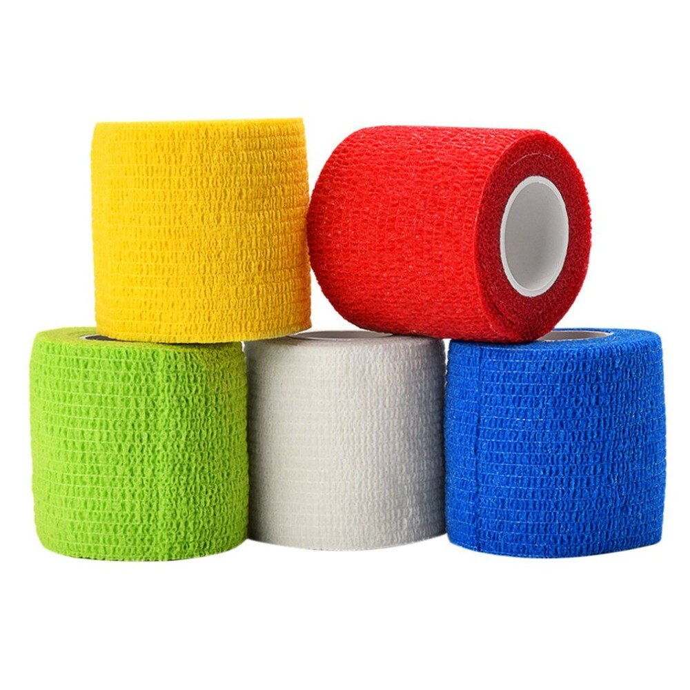 Bandage Wraps First Aid Tape Tattoo Self-adhesive Non-woven Elastic Bandage Grip Tube Cover Wrap Sport Tape Waterproof - ebowsos