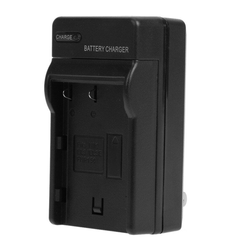 Battery Car Charger Two-flat US Plug Charger for Nikon EN-EL3 D50 D70 D100 D80 D200 D90 D300 EN-EL3E - ebowsos