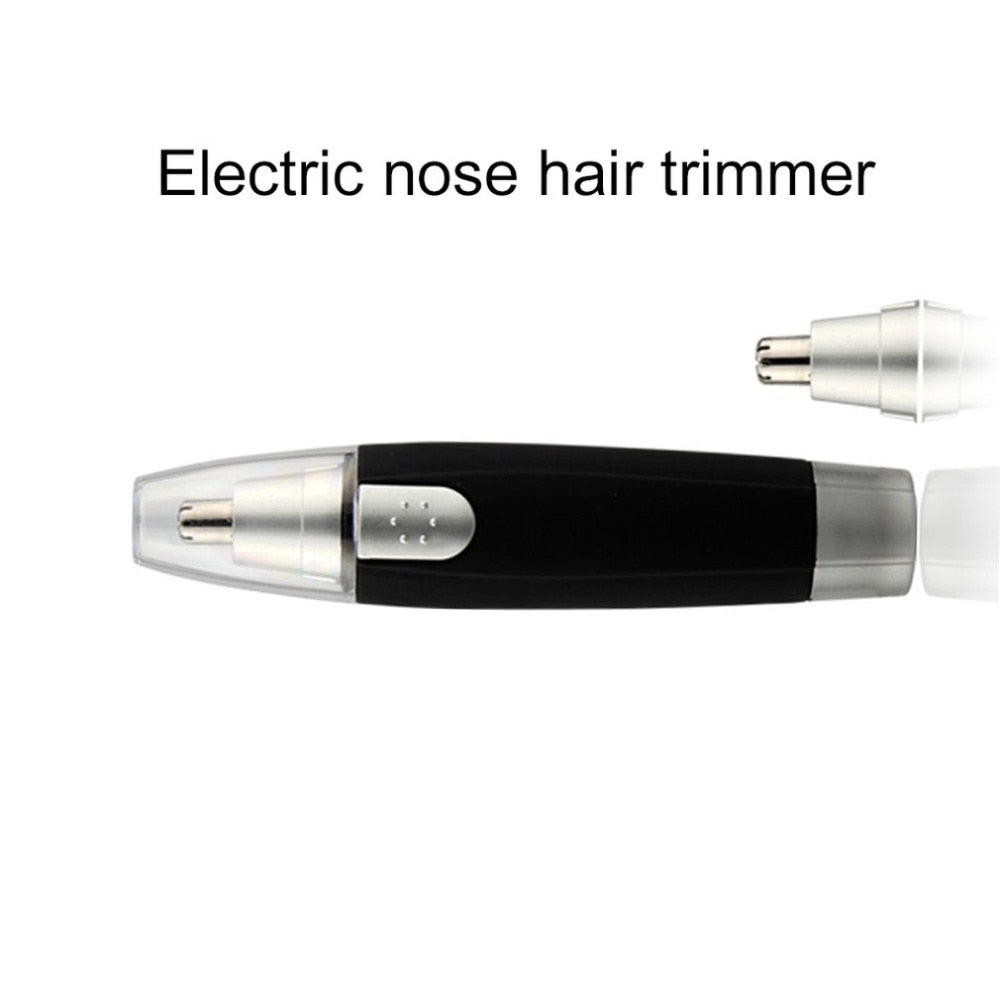 Battery Powered Portable Nose Hair Trimmer Cutter Machine Men Women Waterproof Trimmer Remover Clipper Shaver - ebowsos