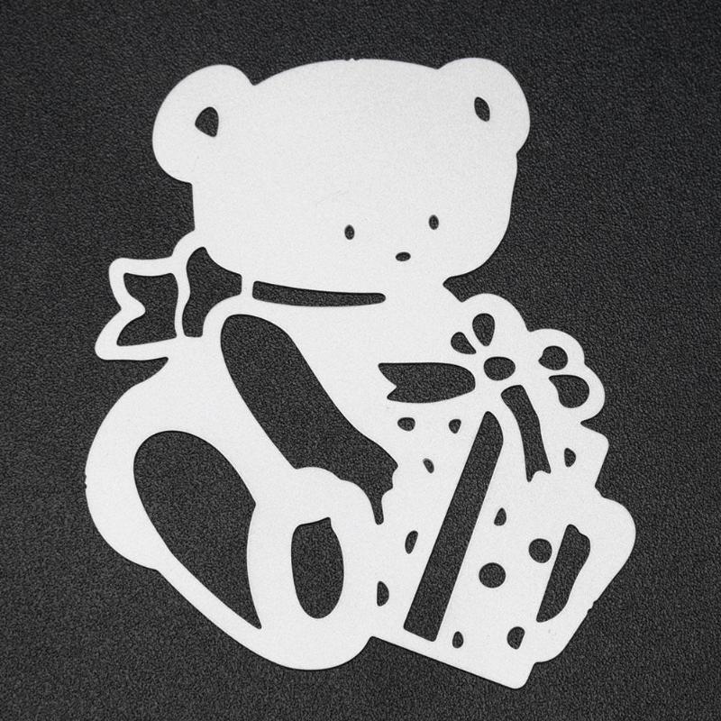 Bear Cutting Dies Stencils Scrapbook Embossing DIY Craft Album Card Gift - ebowsos