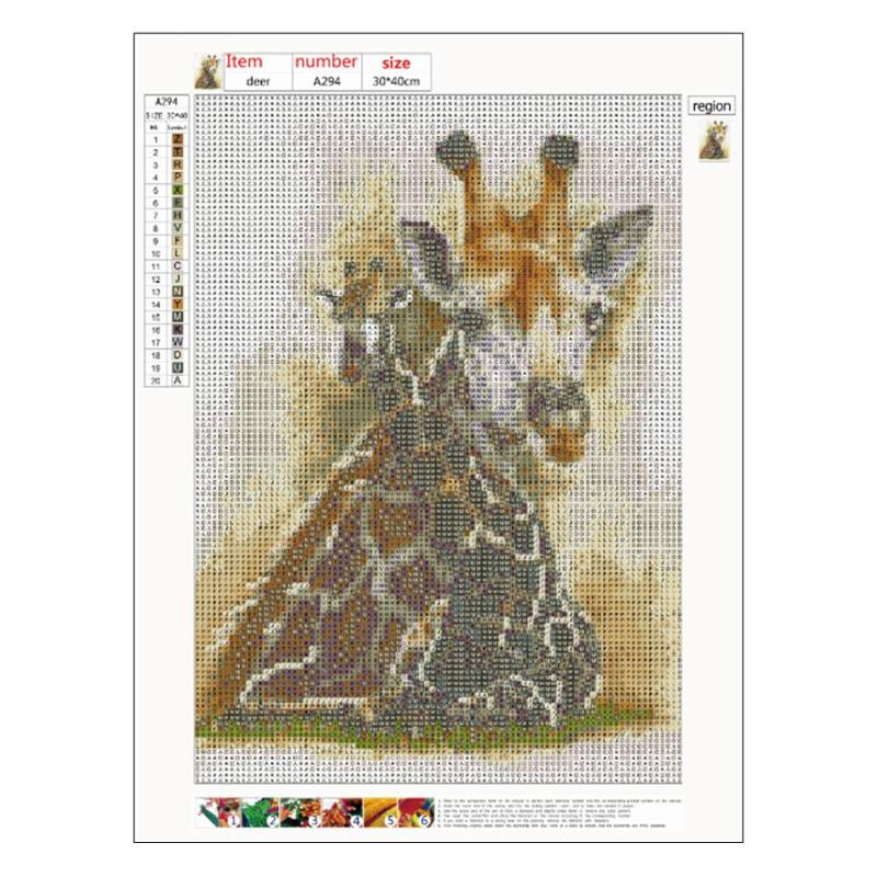 Beautiful 5D DIY Full Drill Diamond Painting Deer Cross Stitch Embroidery Mosaic Kit High Quality Diamond Painting - ebowsos