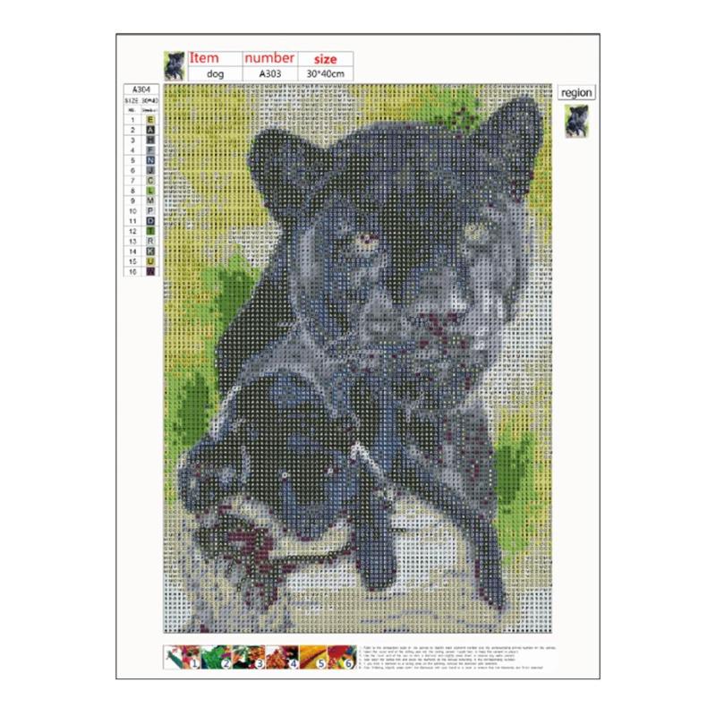Beautiful 5D DIY Full Drill High Quality Diamond Painting Bear Cross Stitch Embroidery Mosaic Kit 30*40cm Needle Arts - ebowsos