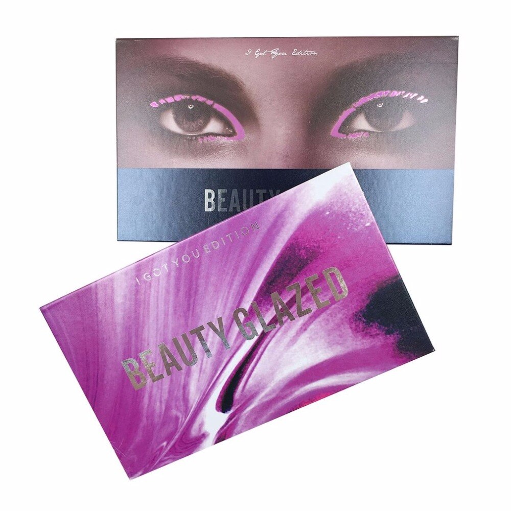 Beauty Glazed 18 Color Pro Eye Shadow Palette Long Lasting Shimmer Matte Pigment Glitter Eyeshadow Pallete Cosmetics Makeup Tool - ebowsos