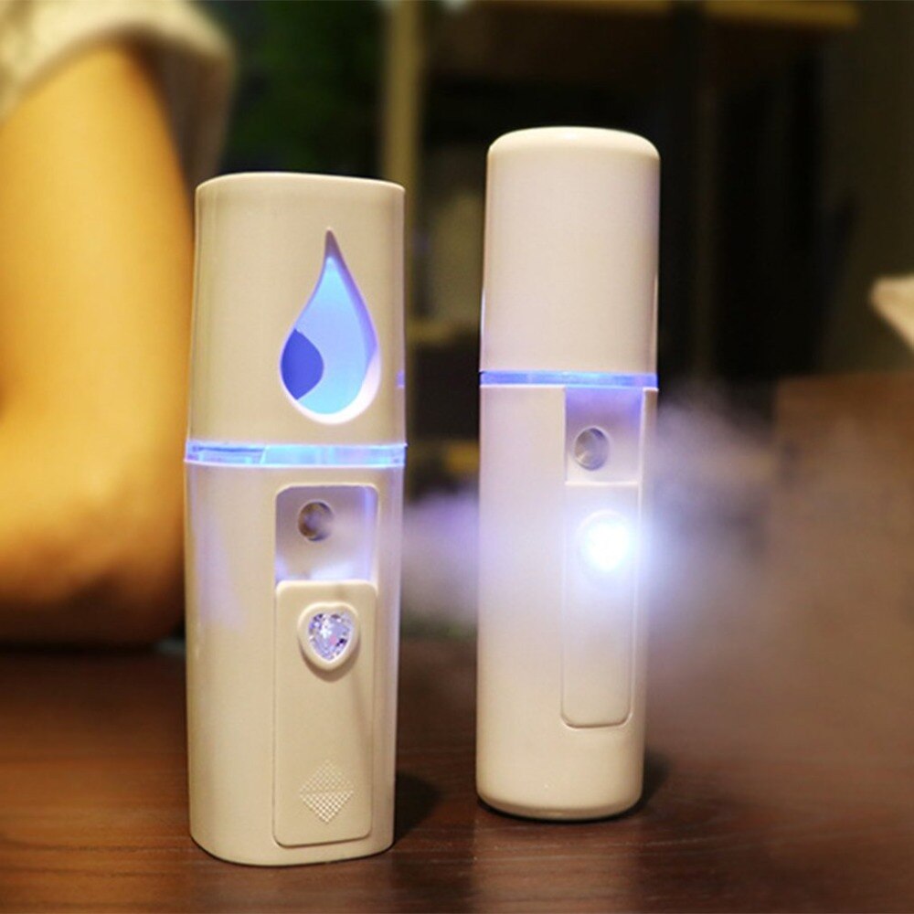 Beauty Steaming Face Meter Usb Charging Portable Nano Spray Facial Humidifier Cold Spray Hand-Held Water Meter - ebowsos