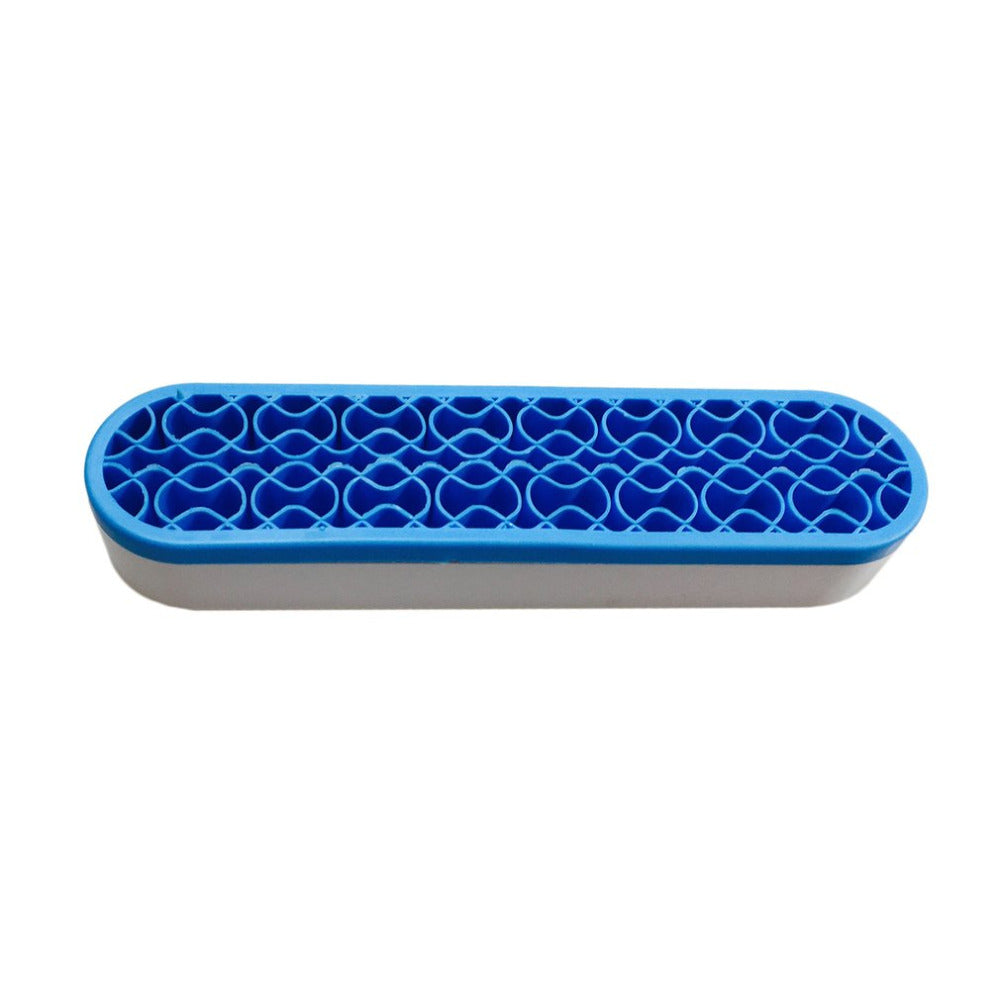 Beauty Unique ABS Silicone Makeup Brushes Storage Box Desktop Cosmetic Brush Organizer Lipstick Holders Make up Tool Accessories - ebowsos