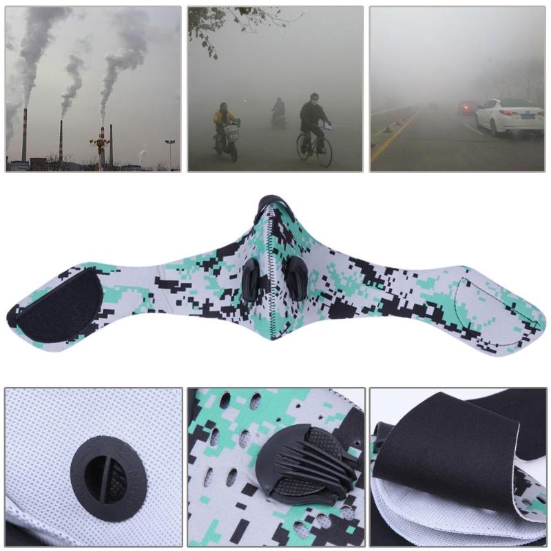 Bicycle Mask Outdoor Cycling Face Mask Air Pollutant Filter Traveling Dustp Anti-Pollution Activated Running Sports Mask-ebowsos