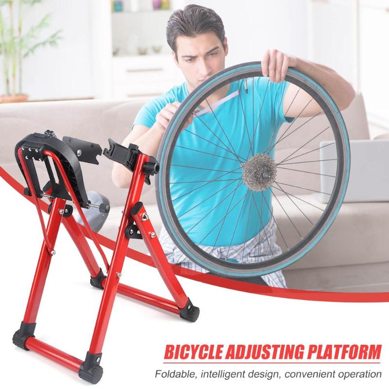 Bicycle Wheel Truing Stand Hit Color For 24-28 inch Wheel Bike Tire Tyre Truing Stand Support Bicycle Repair Tool-ebowsos