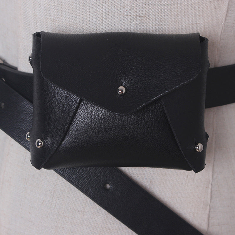 Big brand Women Pocket bag chest dual-use classic fashion Mini PU Leather Envelope Bag Strap Wild Fashion Bags Shoulder Bag - ebowsos