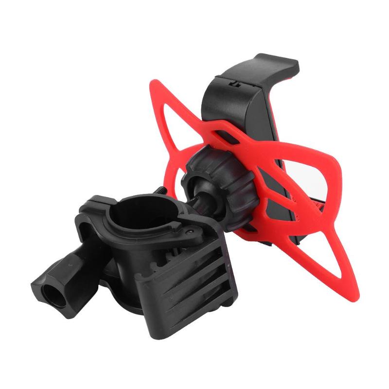 Bike Bicycle Motorcycle Handlebar Mount Holder Phone GPS 360 Rotated Stand Bracket with Silicone Support Band High Quality Mount - ebowsos