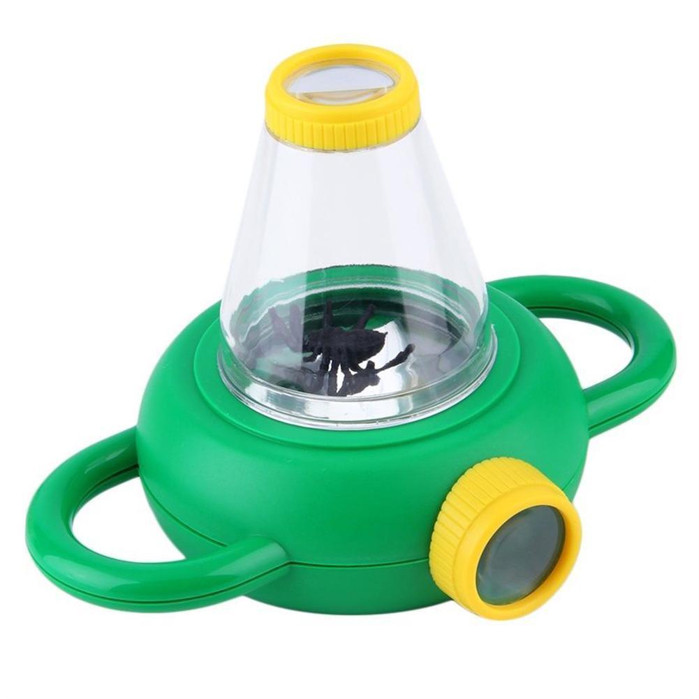 Birthday Gift for Children Student's Dual-way Two Way Bug Insect Observation Viewer Kid's Toy Magnifier Magnifying Glass Lo-ebowsos