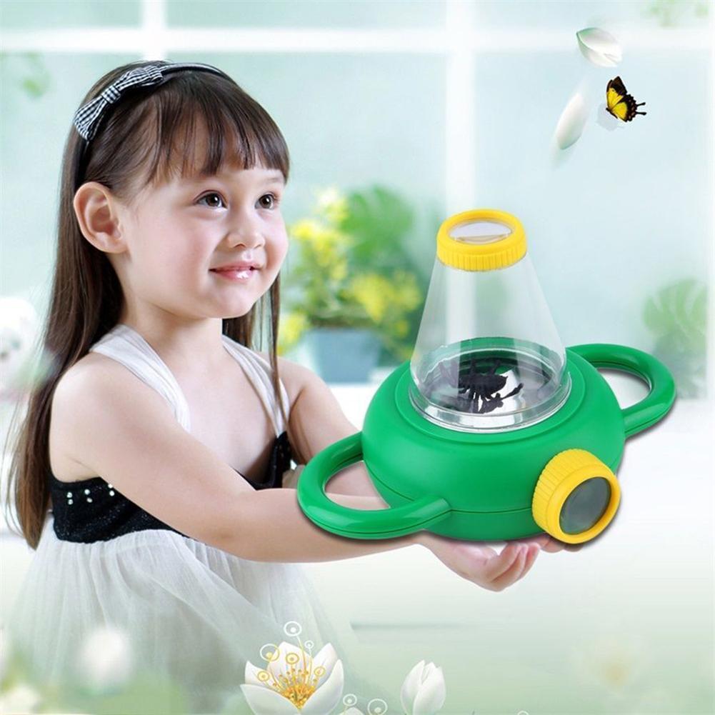 Birthday Gift for Children Student's Dual-way Two Way Bug Insect Observation Viewer Kid's Toy Magnifier Magnifying Glass Lo-ebowsos