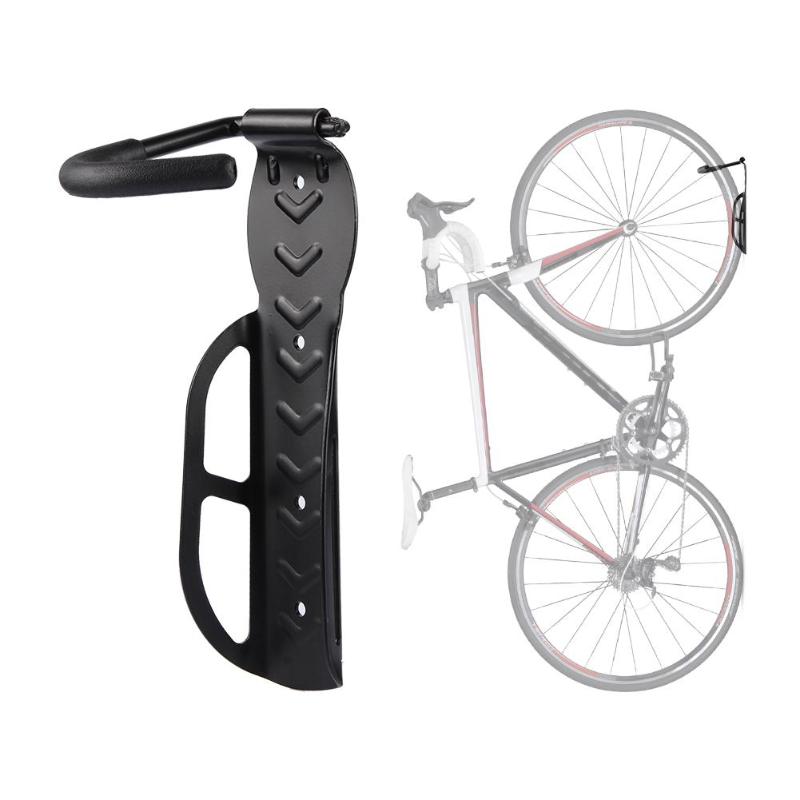 Black Bike Stand Wall Holder Mount Bicycle Mountain Bike Storage Wall Mounted Rack Stands Steel Hanger Hook Bicycle Accessories-ebowsos