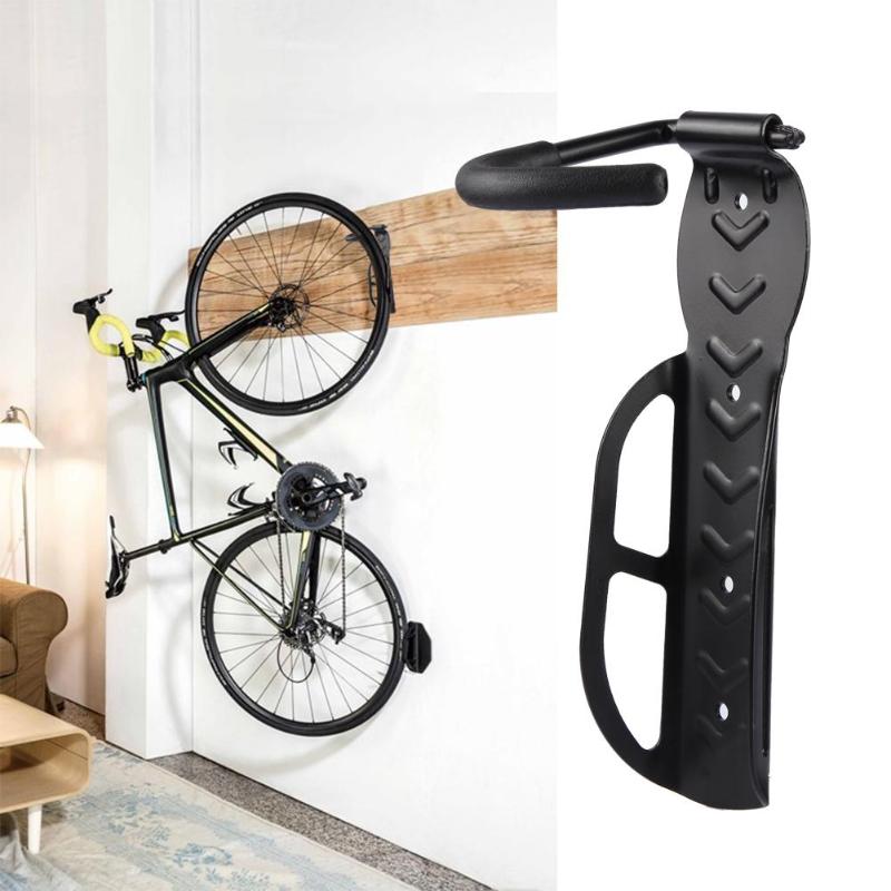 Black Bike Stand Wall Holder Mount Bicycle Mountain Bike Storage Wall Mounted Rack Stands Steel Hanger Hook Bicycle Accessories-ebowsos