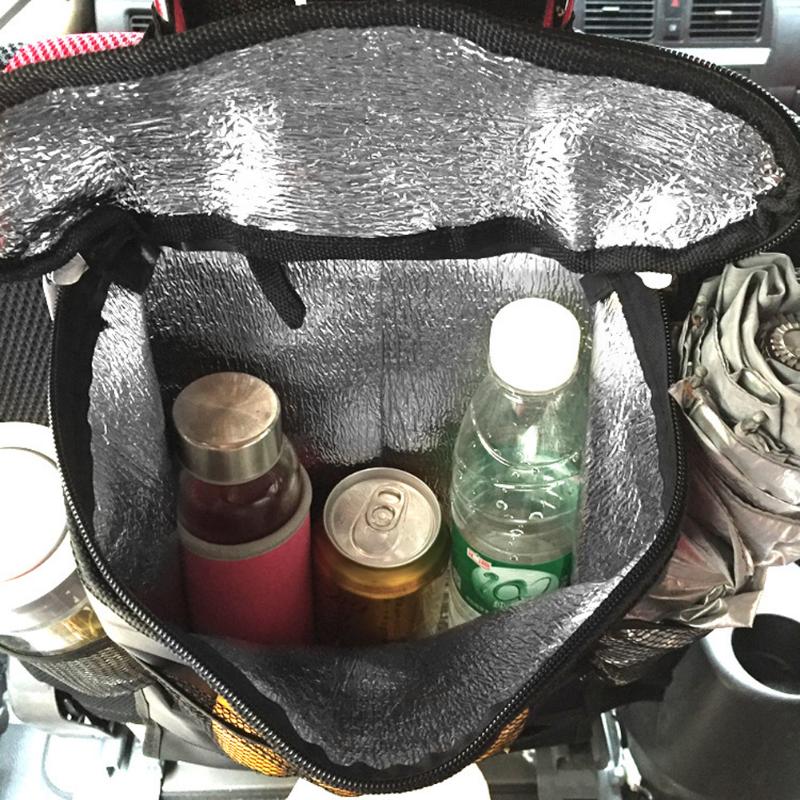 Black Car Auto Seat Back Multi-Pocket Storage Hanger Bag Organizer Holder - ebowsos