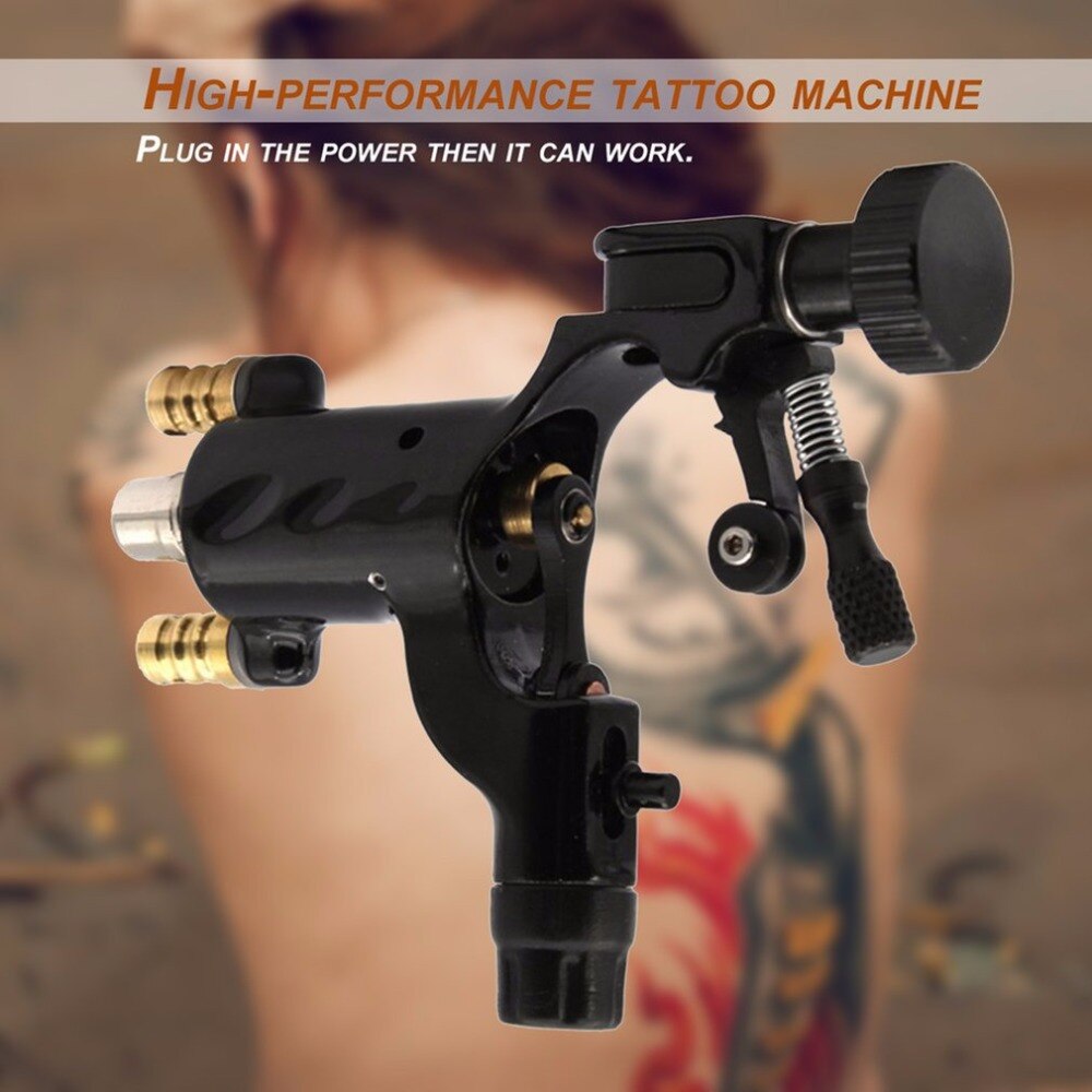 Black Dragonfly Rotary Tattoo Machine Professional Shader And Liner Assorted Electric Tattoo Motor Gun for Body Art - ebowsos