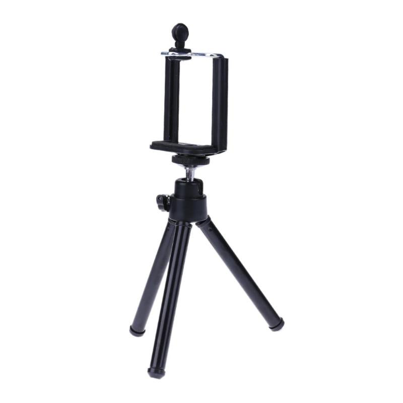 Black Hot Sale Mini Mobile Phone Stand Flexible Camera Tripod for Smartphone Camera Video Tripods - ebowsos