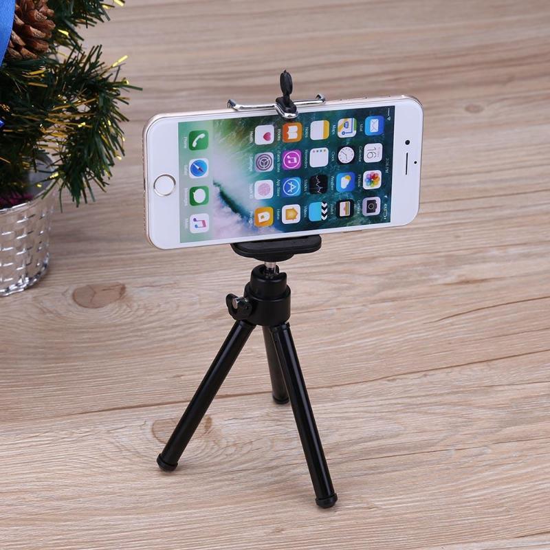 Black Hot Sale Mini Mobile Phone Stand Flexible Camera Tripod for Smartphone Camera Video Tripods - ebowsos