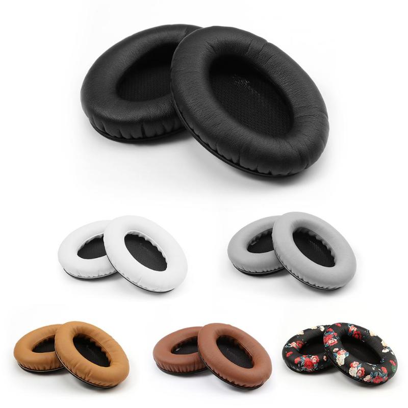 Black-Inner Leather Replacement Earpads Ear Pad Pads Cushion for Bose Quietcomfort 2 QC2 QC15 QC25 AE2 Headphones Promotion - ebowsos