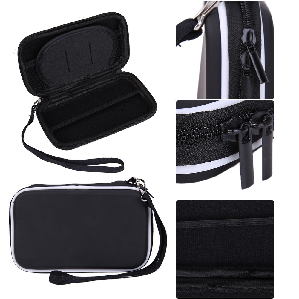 Black Portable Hard Carry Case Cover Bag Zipper EVA Carrying Case Cover Pouch 2.5" HDD External Hard Drive Protect Box Hot Sale - ebowsos